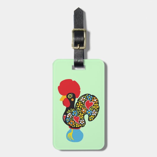 beroemde rooster van Barcelona Nr 06 Bagagelabel (Voorkant verticaal)