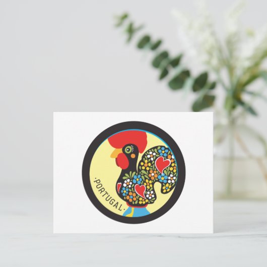 beroemde rooster van Barcelona Nr 06 Briefkaart (Staand voorkant)