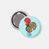 beroemde rooster van Barcelona Nr 06 Magneet (Voorkant / Achterkant)