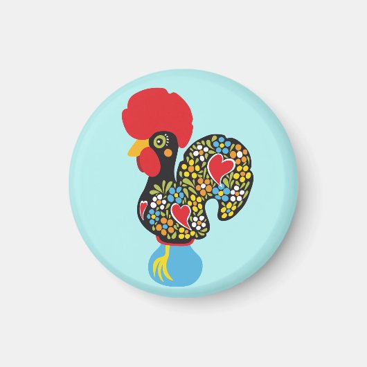 beroemde rooster van Barcelona Nr 06 Magneet (Voorkant)