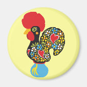 beroemde rooster van Barcelona Nr 06 Magneet (Voorkant)