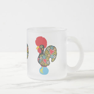 beroemde rooster van Barcelona Nr 06 Matglas Koffiemok