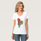 beroemde rooster van Barcelona Nr 06 T-shirt (Voorkant volledig)