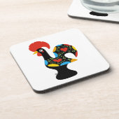 beroemde rooster van Barcelona Nr 09 Bier Onderzetter (Linkerzijde)