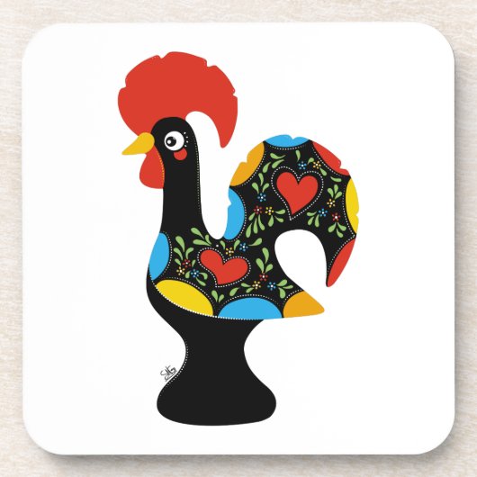 beroemde rooster van Barcelona Nr 09 Bier Onderzetter (Voorkant)