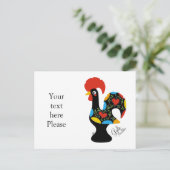 beroemde rooster van Barcelona Nr 09 Briefkaart (Staand voorkant)