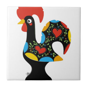 beroemde rooster van Barcelona Nr 09 Tegeltje
