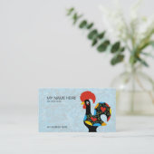 beroemde rooster van Barcelona Nr 09 Visitekaartje (Staand voorkant)