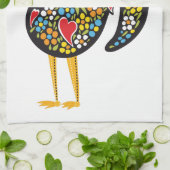 beroemde rooster van Barcelona Portugal Nr. 07 Theedoek (Gevouwen)