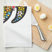 beroemde rooster van Barcelona Portugal Nr. 07 Theedoek (Quarter Fold)