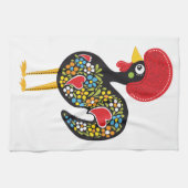 beroemde rooster van Barcelona Portugal Nr. 07 Theedoek (Horizontaal)