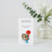 beroemde rooster van Barcelos Nr 06 - Floral editi Visitekaartje (Staand voorkant)
