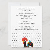 beroemde rooster van Barcelos Nr 09 - Polka Dots Kaart (Achterkant)