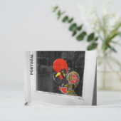 beroemde rooster van de foto van Barcelona - Portu Briefkaart (Staand voorkant)