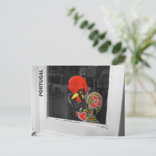 beroemde rooster van de foto van Barcelona - Portu Briefkaart (Staand voorkant)