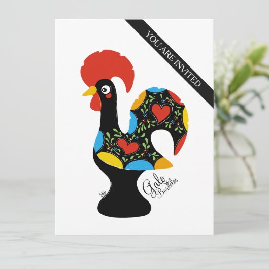 beroemde rooster van de uitnodiging van Barcelos N (Staand voorkant)