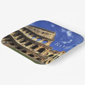 Beroemde ruïnes van het Colosseum Rome | Italië Papieren Bordje (Gebogen)