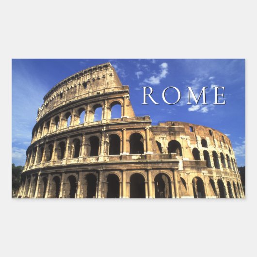 Beroemde ruïnes van het Colosseum Rome | Italië Rechthoekige Sticker (Voorkant)