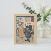 beroemde Samurai-zwaardsman Miyamoto Musashi Briefkaart (Staand voorkant)