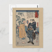 beroemde Samurai-zwaardsman Miyamoto Musashi Briefkaart (Voorkant / Achterkant)