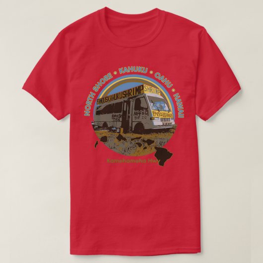 beroemde Shrimp Truck van Kahuku T-shirt (Design voorkant)