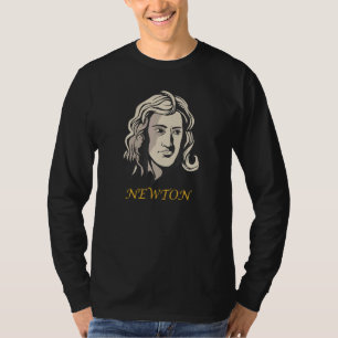 beroemde sir Isaac Newton Physicist Mathematicus a T-shirt