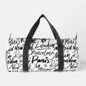 Beroemde steden van de wereld gepersonaliseerd plunjezak (Achterkant)
