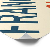  beroemde steden Verenigde Staten Word Cloud Poster (Hoek)