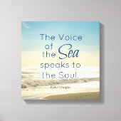 BEROEMDE STEM VAN HET ZEE SPREEKT TOT HET ZIELENCI CANVAS AFDRUK (Voorkant)