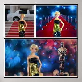 Beroemde sterren en beroemdheden poster