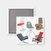 beroemde stoelen magneet (Voorkant / Achterkant)