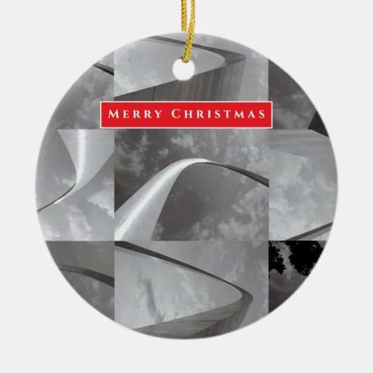 Beroemde toegangspoort tot de West Arch Keramisch Ornament (Voorkant)