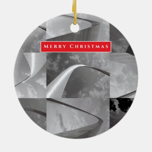 Beroemde toegangspoort tot de West Arch Keramisch Ornament (Achterkant)