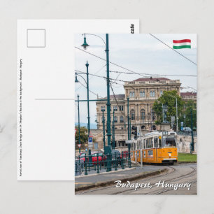 Beroemde tramlijn twee in Boedapest, Hongarije Briefkaart