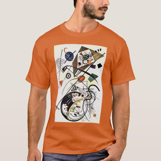 Beroemde Transversale Lijn - Kandinsky Moderne Kun T-shirt (Voorkant)