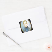 Beroemde uitspraak van Louis Braille Vierkante Sticker (Envelop)