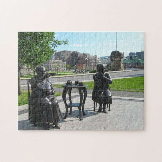 Beroemde Vijf Beelden Ottawa. Legpuzzel (Horizontaal)