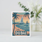 Beroemde Vintage van Dubai Travel Place Briefkaart (Staand voorkant)