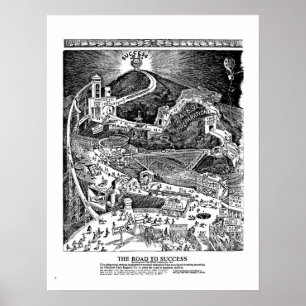 beroemde WEG NAAR SUCCESS Poster 100 jaar feestvie