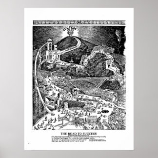 beroemde WEG NAAR SUCCESS Poster 100 jaar feestvie