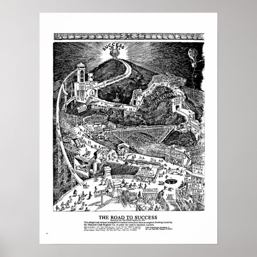 beroemde WEG NAAR SUCCESS Poster 100 jaar feestvie (Voorkant)