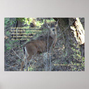beroemde woorden: wetten - deer - Poster
