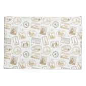 beroemde World Landmarks World Traveler Pattern Kussensloop (Achterkant)