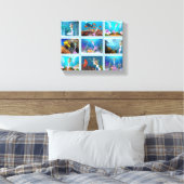 Beroemde zeemeermin collage. canvas afdruk (Insitu (Slaapkamer))