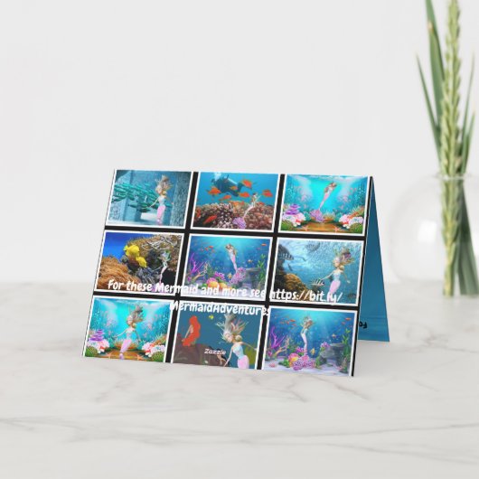 Beroemde zeemeermin kaart (Achterkant)