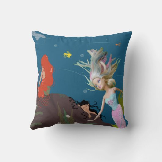 Beroemde zeemeermin kussen (Achterkant)