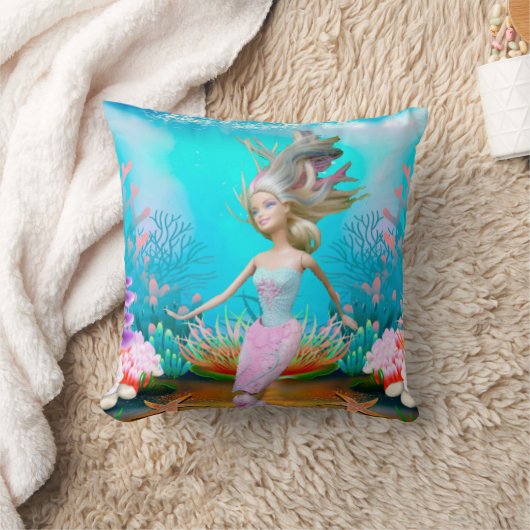 Beroemde zeemeermin kussen (Deken)