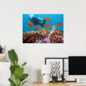 Beroemde zeemeermin poster (Thuiskantoor)