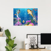 Beroemde zeemeermin poster (Thuiskantoor)