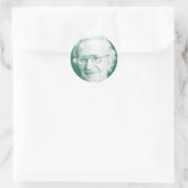 Beroemdheden Noam Chomsky 2 Ronde Sticker (Tas)
